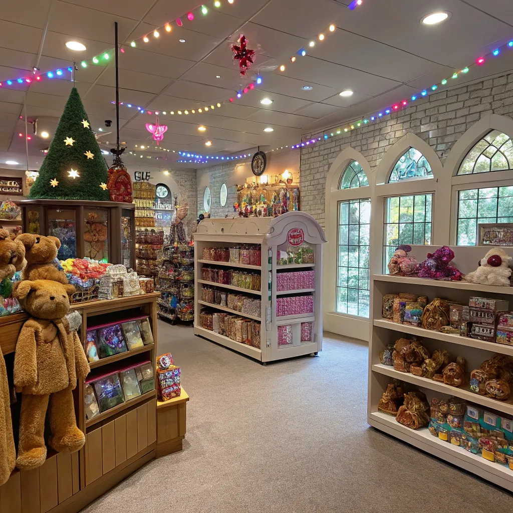 A magical toy store setting